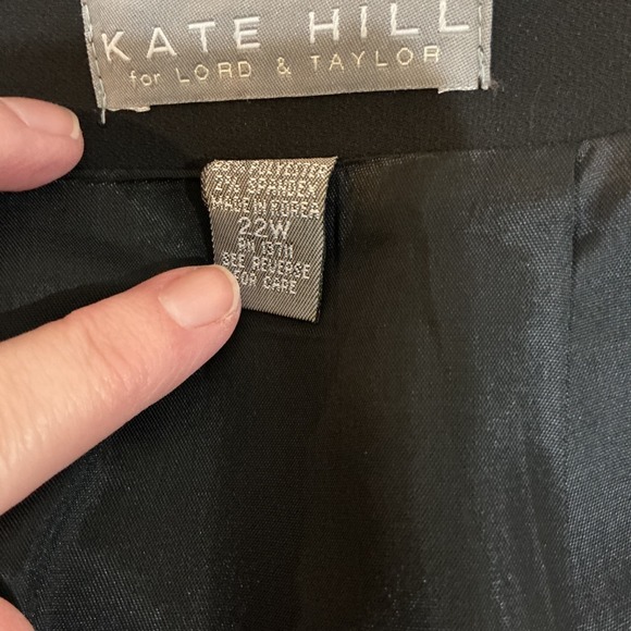 NWT Lord & Taylor (Kate Hill) 22W Lined Pencil Skirt - Picture 3 of 5
